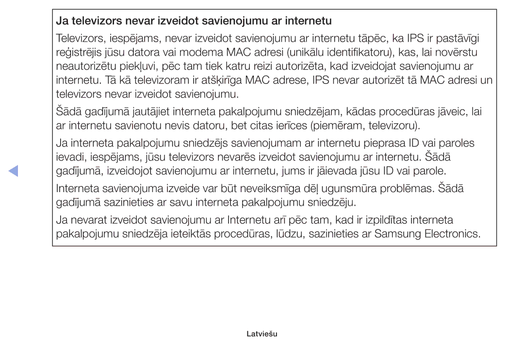 Samsung UE39F5000AWXBT, UE42F5070SSXZG, UE42F5000AWXZG, UE42F5000AWXBT, UE32F5000AWXBT, UE32F6400AKXXH, UE40F5000AWXBT Latviešu 