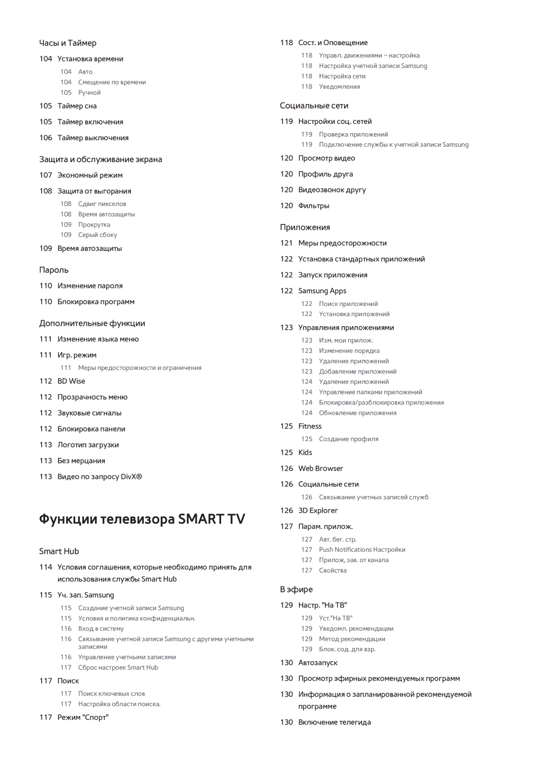 Samsung UE40F6890SSXZG, UE42F5570SSXZG, UE55F6500SSXZG, UE46F6510SSXZG, UE50F6640SSXZG manual Функции телевизора Smart TV 