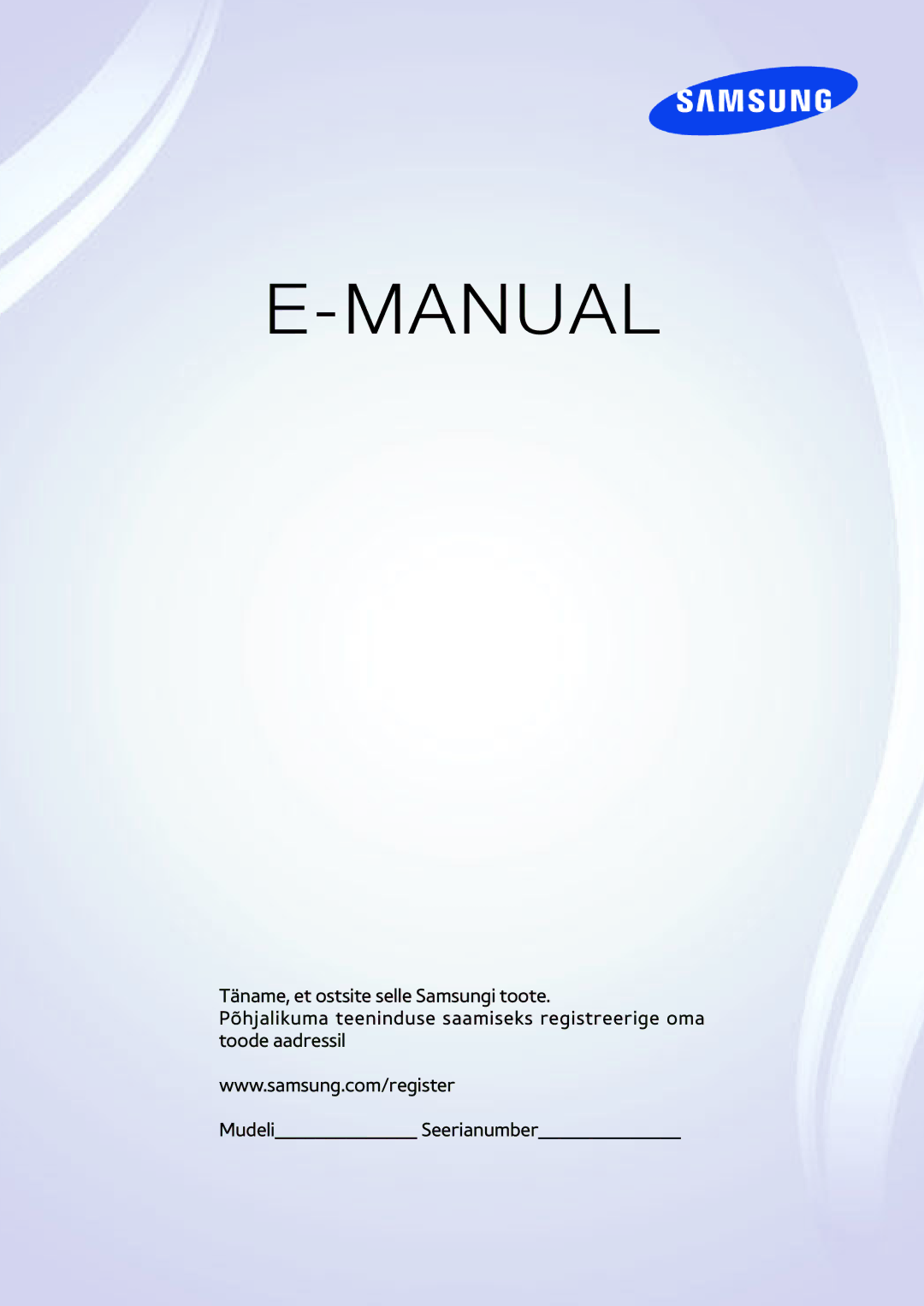 Samsung UE32F5300AWXZH, UE40F6500SSXXH, UE32F5500AWXZH, UE55F6640SSXXH, UE55F6500SSXXH, UE65F6400AWXXH manual Manual 