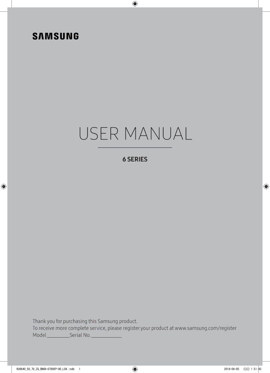 Samsung UE55KU6519UXZG, UE55KU6479UXZG, UE55KU6459UXZG, UE55KU6079UXZG, UE43KU6079UXZG, UE40KU6079UXZG manual Manual 