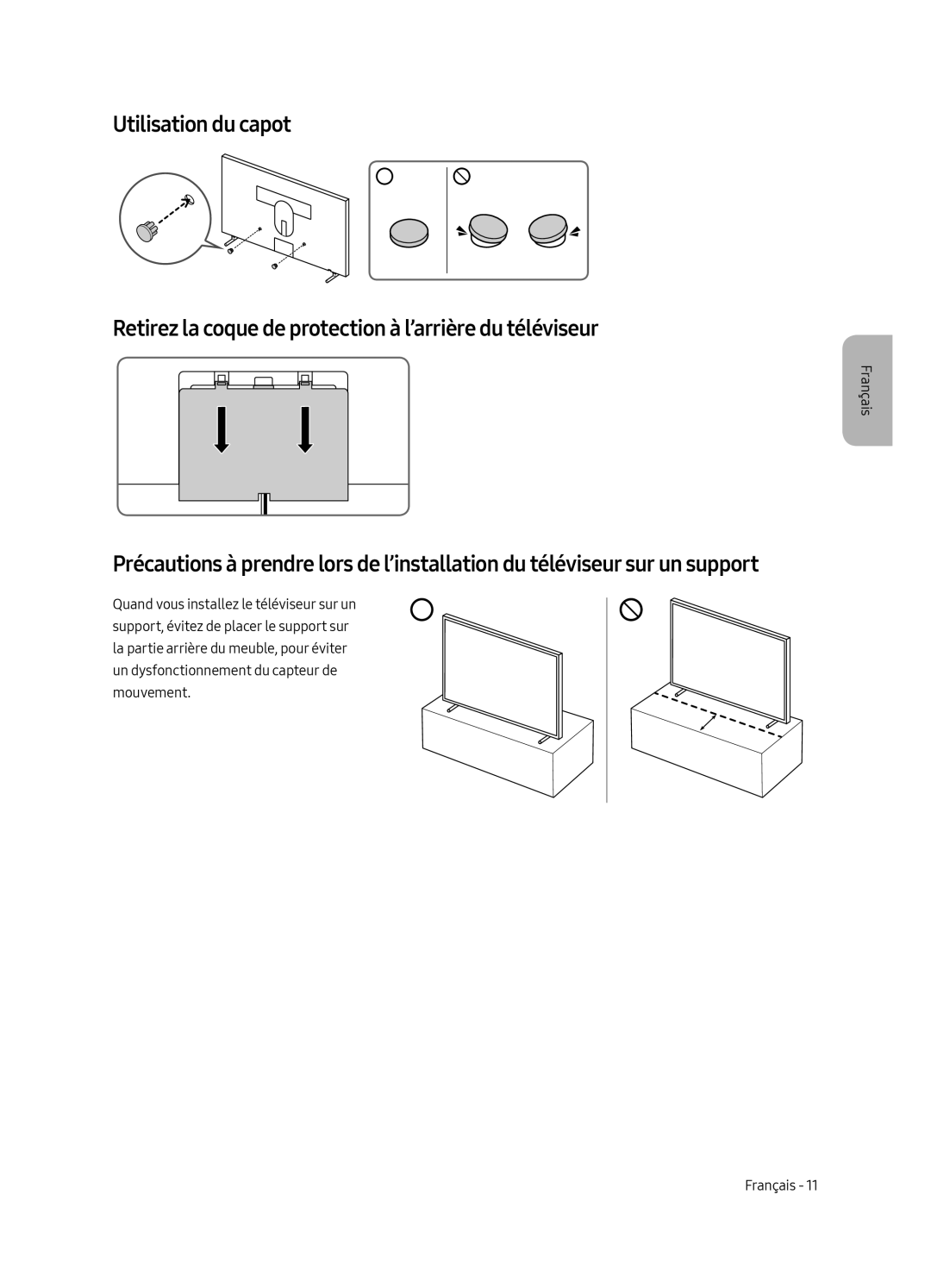 Samsung UE43LS003AUXXU, UE43LS003AUXZG, UE43LS003AUXXC, UE43LS003AUXZT manual Français 