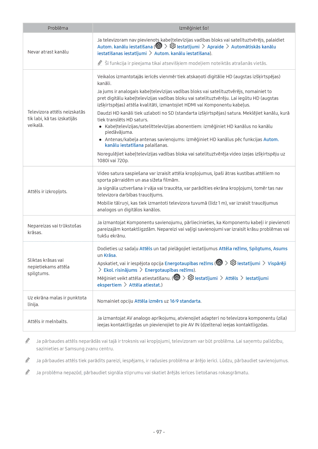 Samsung UE32M5522AKXXH, UE43M5522AKXXH, UE43M5502AKXXH manual Kanālu iestatīšana palaišanas, Un Krāsa, Iestatījumi Vispārēji 