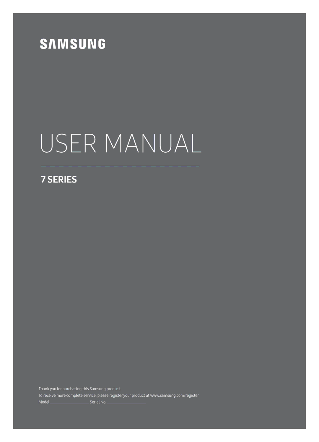 Samsung UE40MU7000UXSQ, UE43MU7000UXSQ, UE75MU7000UXSQ, UE50MU7000UXSQ, UE55MU7000UXSQ, UE65MU7000UXSQ manual Series 