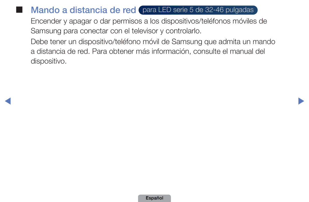 Samsung UE22D5000NWXXC, UE46D5000PWXZG, UE22D5010NWXZG manual Mando a distancia de red para LED serie 5 de 32-46 pulgadas 