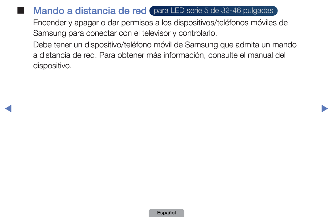 Samsung UE22D5000NWXXC, UE46D5000PWXZG, UE22D5010NWXZG manual Mando a distancia de red para LED serie 5 de 32-46 pulgadas 