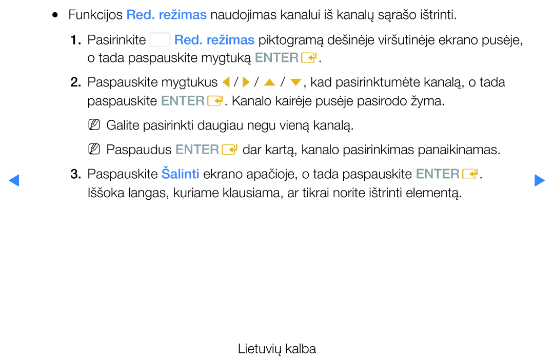 Samsung UE40D5500RWXXH, UE46D5500RWXXH, UE32D5500RWXXH manual Red. režimas piktogramą dešinėje viršutinėje ekrano pusėje 