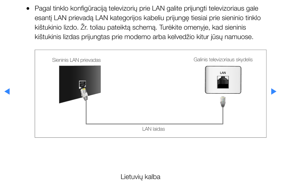 Samsung UE46D5500RWXXH, UE40D5500RWXXH, UE32D5500RWXXH, UE37D5500RWXXH, UE27D5000NWXBT manual Lietuvių kalba 