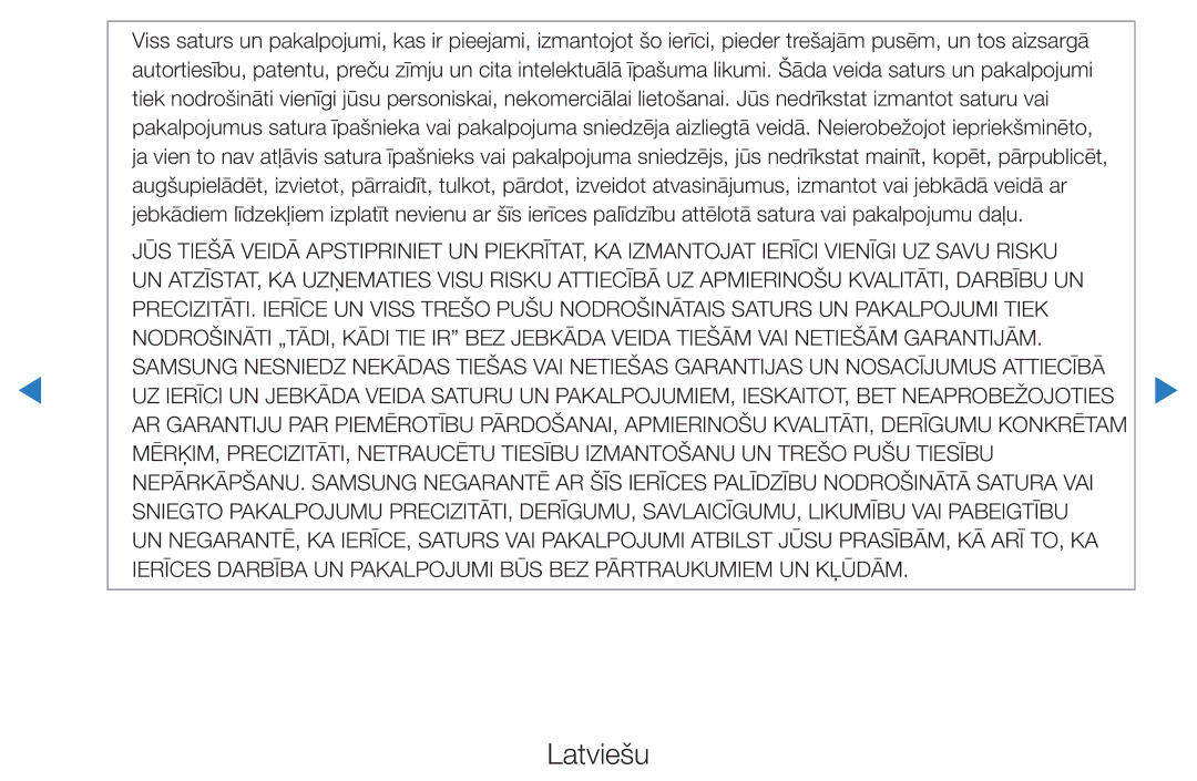 Samsung UE40D5500RWXXH, UE46D5500RWXXH, UE32D5500RWXXH, UE37D5500RWXXH, UE27D5000NWXBT manual Latviešu 