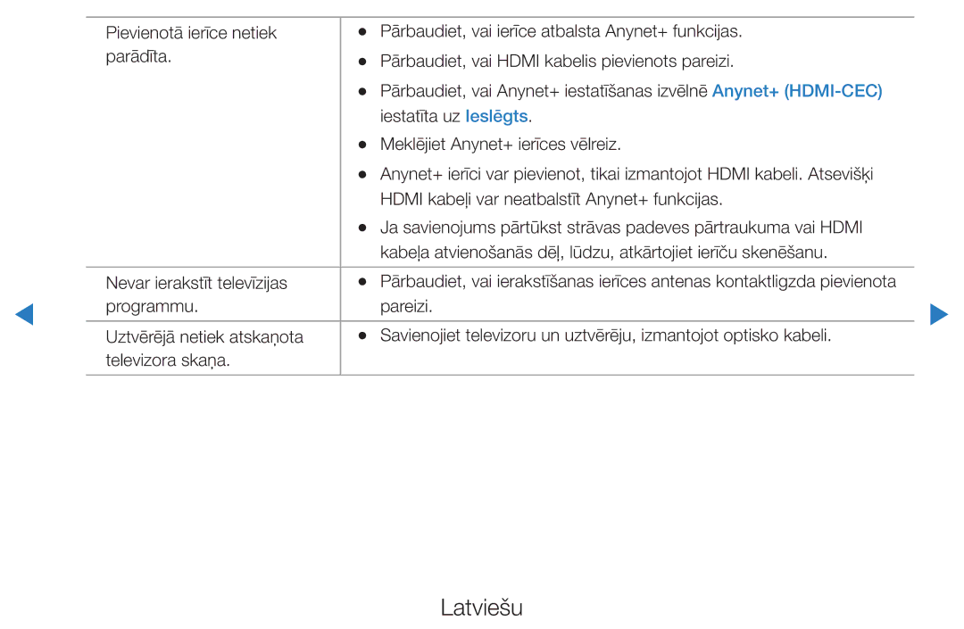 Samsung UE40D5500RWXXH, UE46D5500RWXXH, UE32D5500RWXXH, UE37D5500RWXXH, UE27D5000NWXBT manual Latviešu 