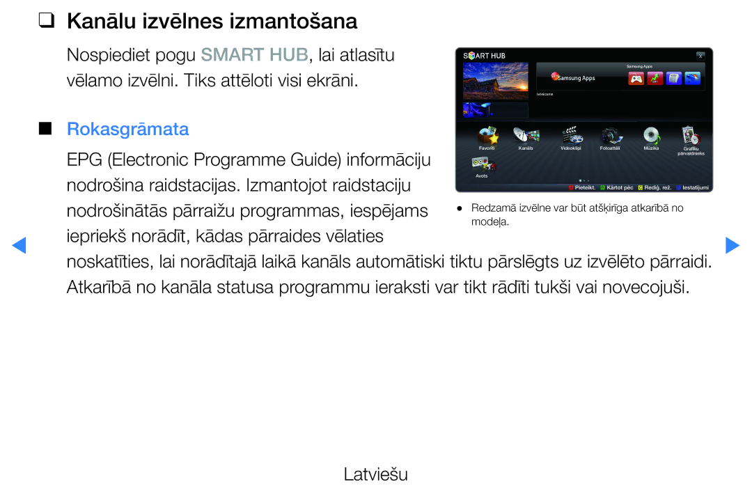 Samsung UE27D5000NWXBT, UE46D5500RWXXH, UE40D5500RWXXH, UE32D5500RWXXH manual Kanālu izvēlnes izmantošana, Rokasgrāmata 