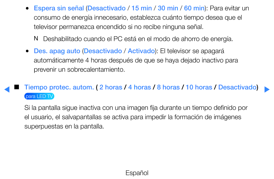 Samsung UE40D5520RWXXC, UE46D5500RWXXH, UE40D5500RWXXC, UE46D5700RSXZG, UE37D5500RWXXC, UE32D5500RWXXC manual Para LED TV 