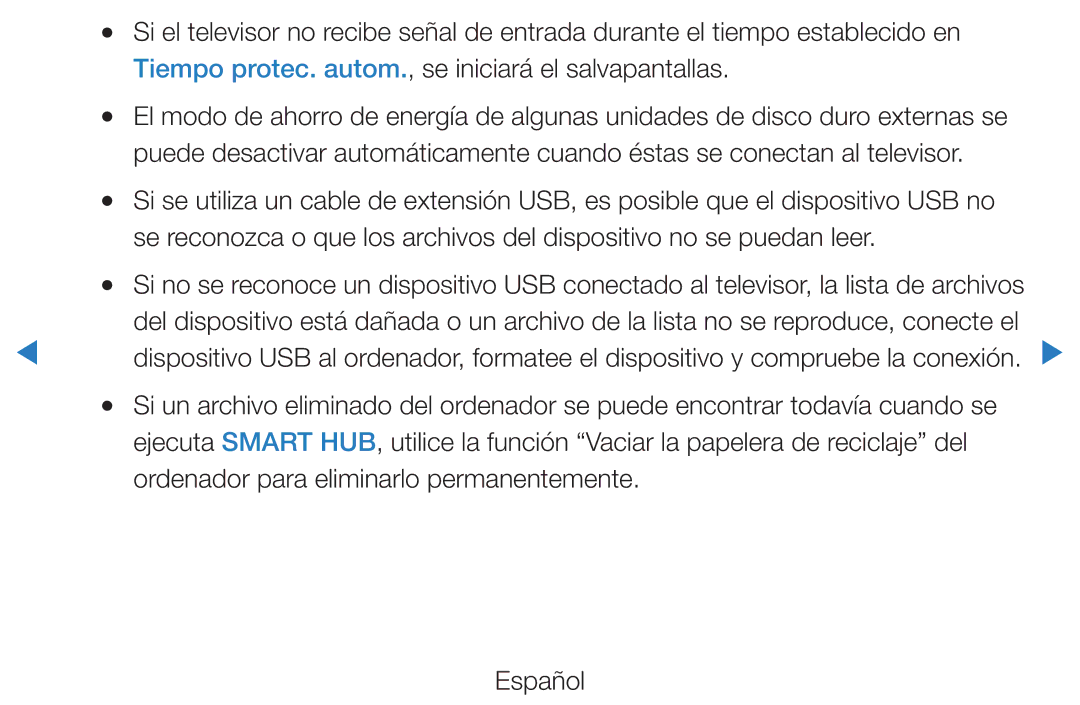 Samsung UE40D5500RWXXC Tiempo protec. autom., se iniciará el salvapantallas, Ordenador para eliminarlo permanentemente 