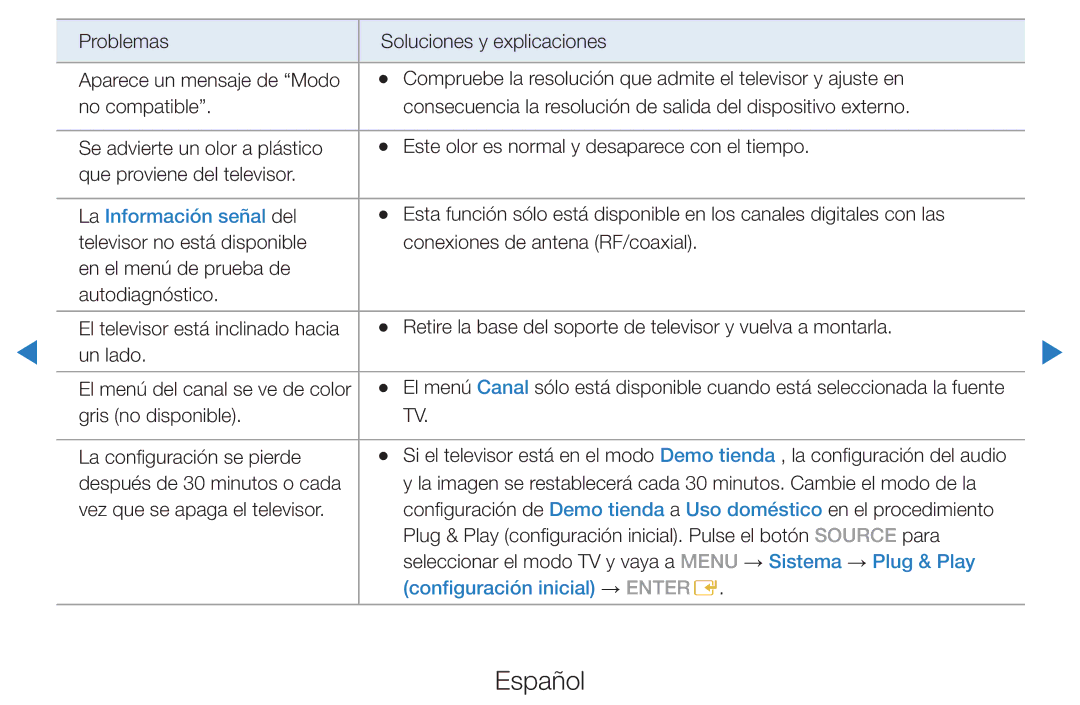 Samsung UE40D5700RSXXC, UE46D5500RWXXH, UE40D5520RWXXC, UE40D5500RWXXC, UE46D5700RSXZG manual Configuración inicial → Entere 