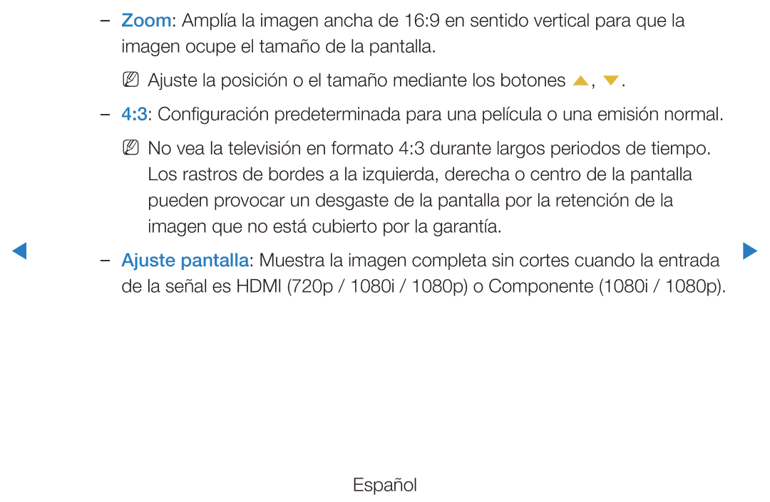 Samsung UE46D5500RWXXH, UE40D5520RWXXC, UE40D5500RWXXC, UE46D5700RSXZG manual Imagen que no está cubierto por la garantía 