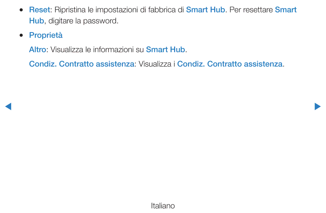 Samsung UE40D5500RWXXH, UE46D5500RWXXH, UE40D5720RSXXN manual Proprietà, Altro Visualizza le informazioni su Smart Hub 