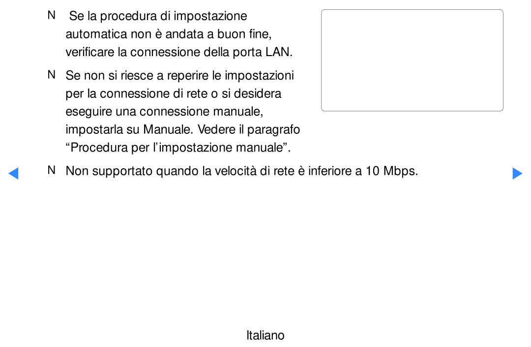 Samsung UE27D5000NWXZT, UE46D5500RWXXH, UE40D5720RSXXN manual Connessione a Internet e alla rete wireless completata 