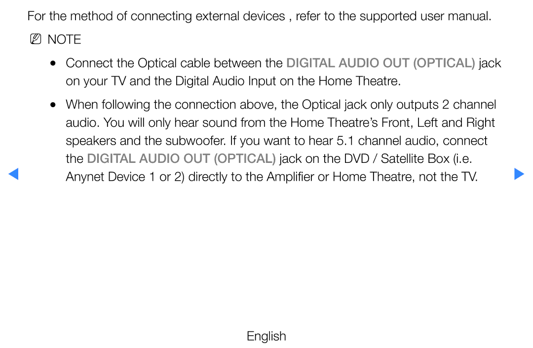 Samsung UE46D5500RPXZT, UE46D5500RWXXH, UE40D5720RSXXN manual On your TV and the Digital Audio Input on the Home Theatre 