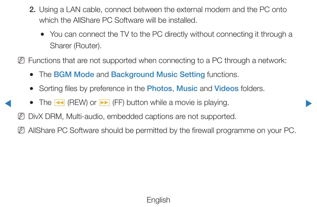 Samsung UE46D5520RKXXU, UE46D5500RWXXH, UE40D5720RSXXN, UE40D5500RWXXH manual BGM Mode and Background Music Setting functions 