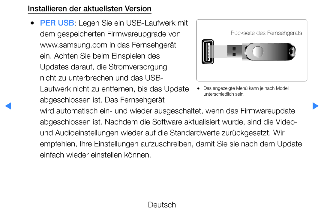 Samsung UE46D5500RWXXH, UE40D5720RSXXN, UE40D5500RWXXH, UE32D5720RSXZG, UE37D5700RSXZG Abgeschlossen ist. Das Fernsehgerät 