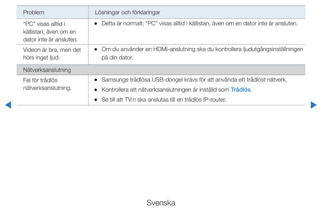 Samsung UE46D5705RSXXE, UE46D5725RSXXE, UE37D5705RSXXE, UE32D5727RKXXE, UE32D5705RSXXE, UE32D5707RKXXE, UE32D5725RSXXE Svenska 