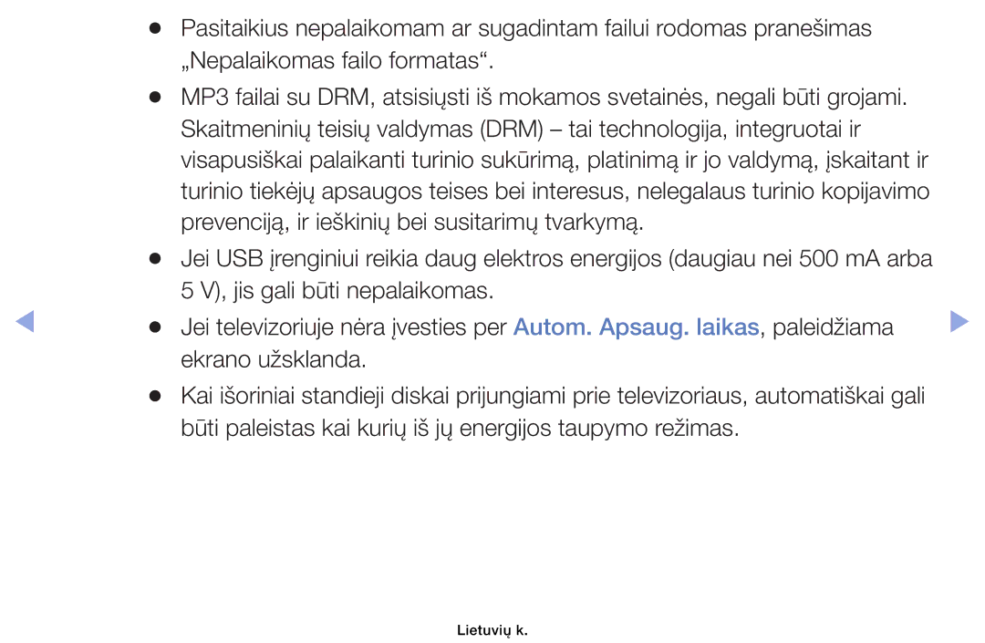 Samsung UE32EH6030WXBT, UE46EH6030WXBT, UE32EH4003WXBT, UE40EH6030WXBT manual Prevenciją, ir ieškinių bei susitarimų tvarkymą 