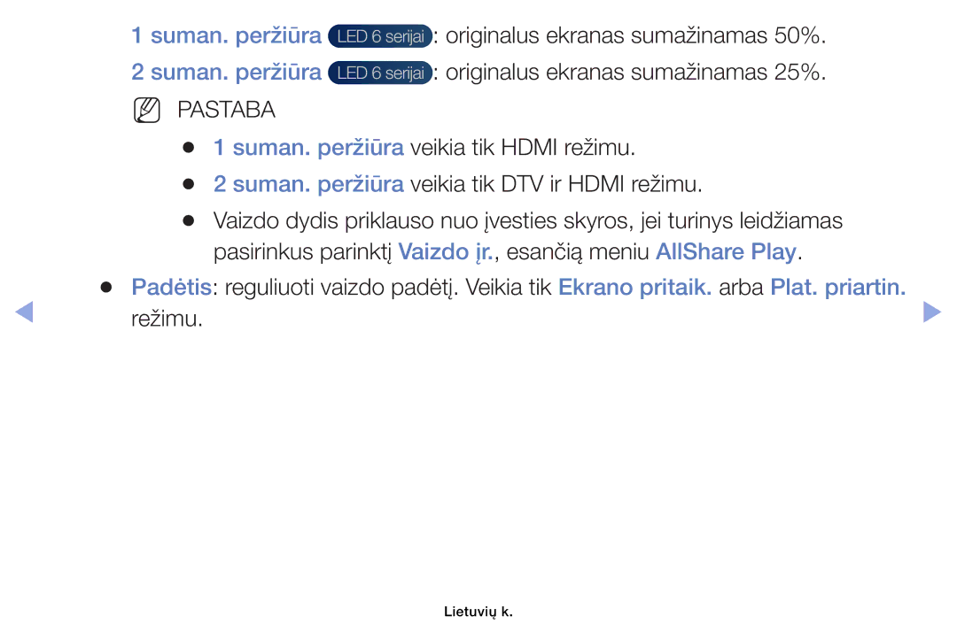 Samsung UE40EH6030WXBT, UE46EH6030WXBT, UE32EH4003WXBT, UE32EH6030WXBT manual Suman. peržiūra 