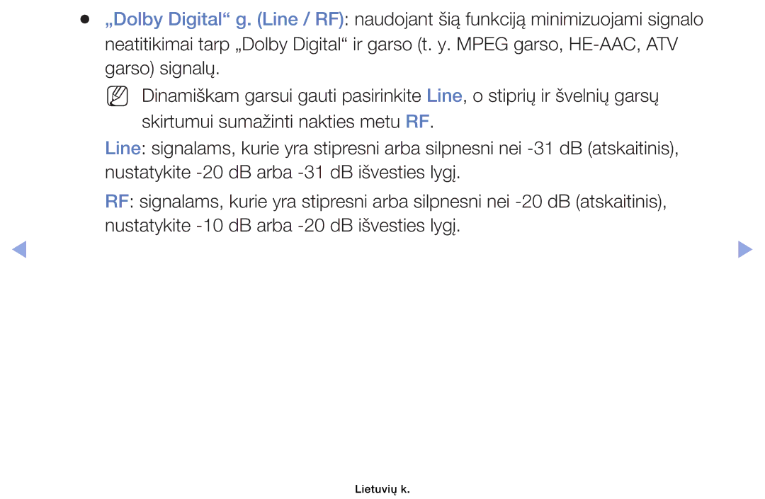 Samsung UE32EH4003WXBT, UE46EH6030WXBT, UE40EH6030WXBT, UE32EH6030WXBT manual Lietuvių k 