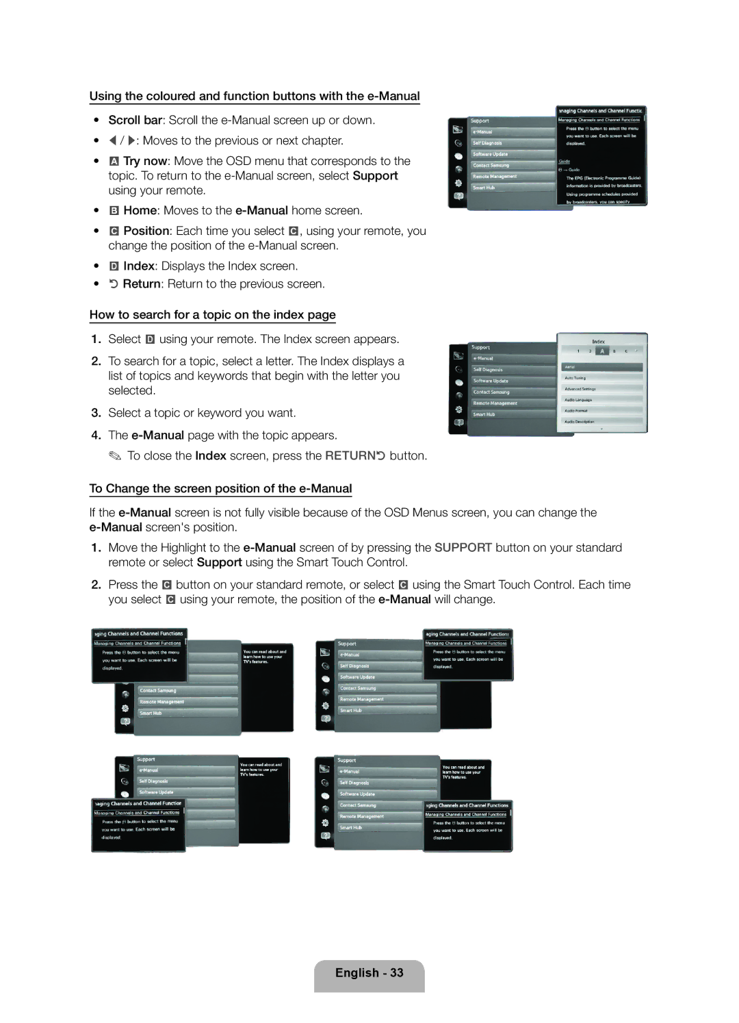 Samsung UE46ES7000UXXU manual English 