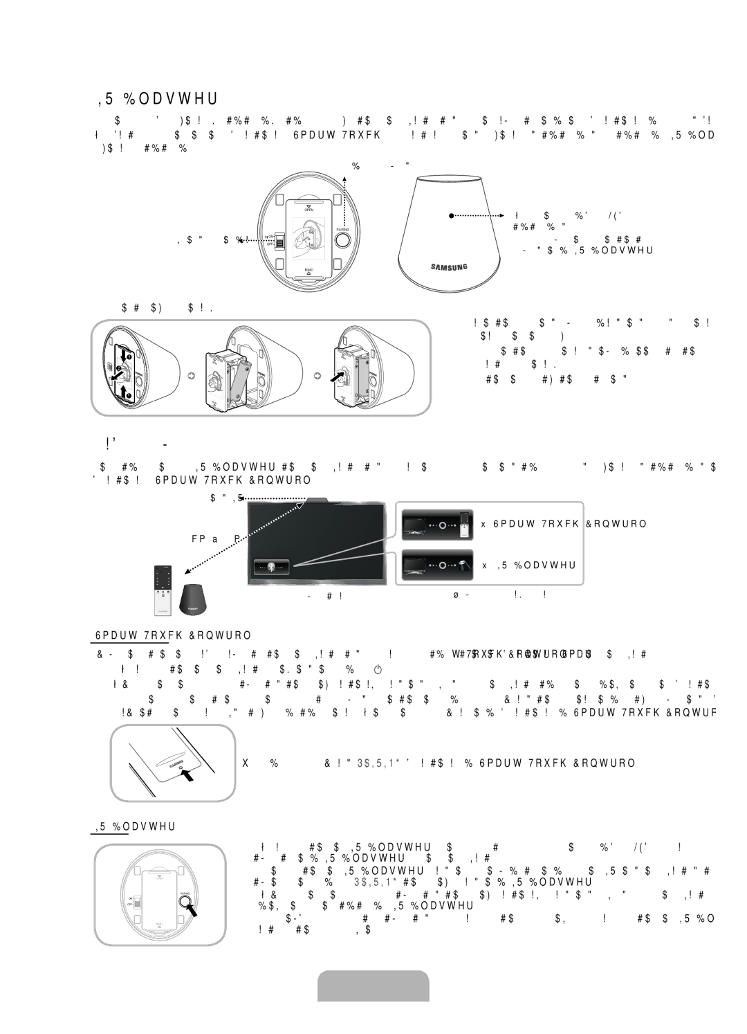 Samsung UE40ES8000SXXH, UE46ES8000SXXN, UE55ES8000SXXH manual Αρχική ζεύξη, Πιέστε την πίσω στη θέση της, Smart Touch Control 