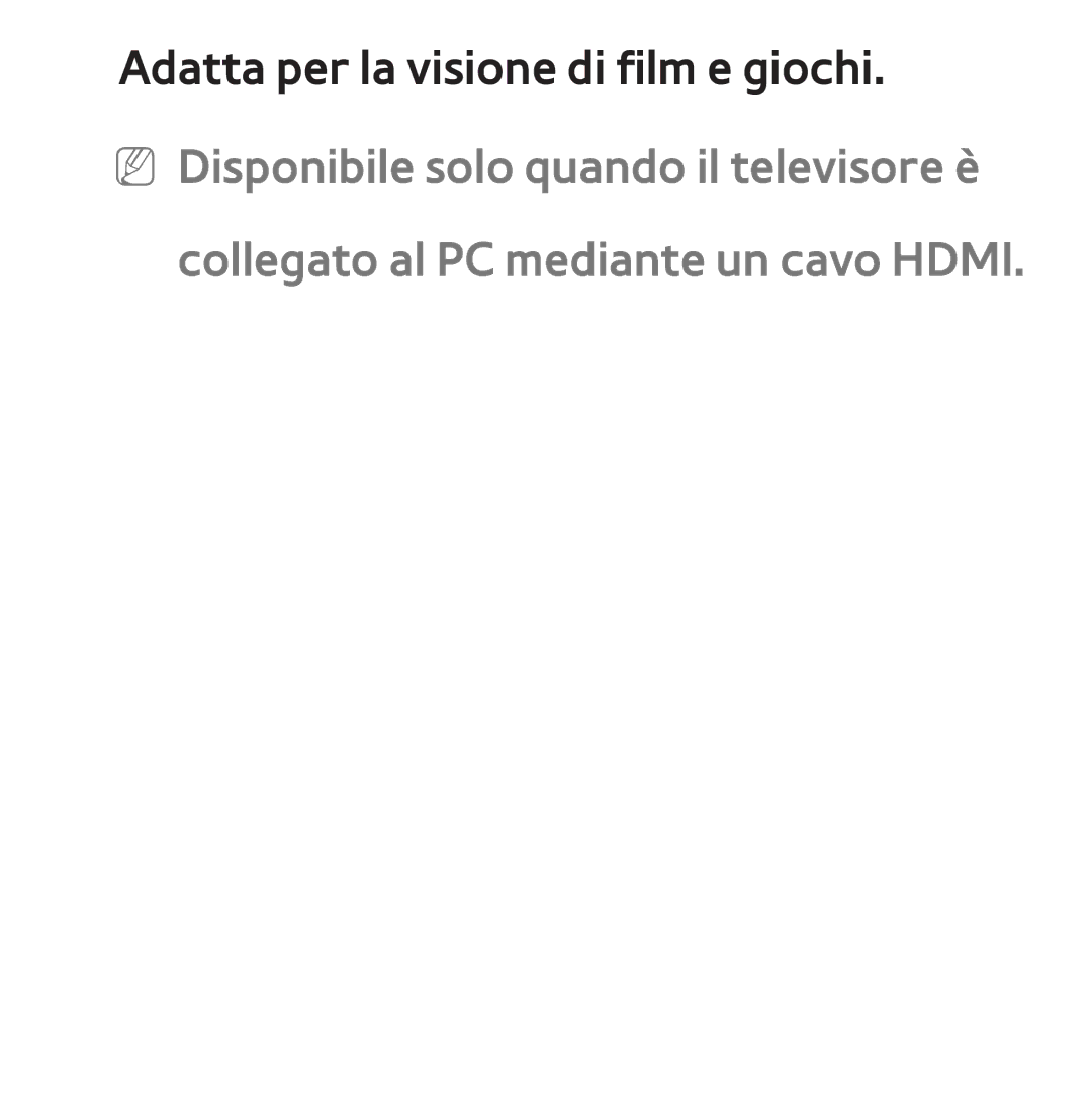 Samsung UE55ES7000SXXH, UE46ES8000SXXN, UE55ES8000SXXH, UE46ES8000SXXH, UE46ES7000SXXH Adatta per la visione di film e giochi 