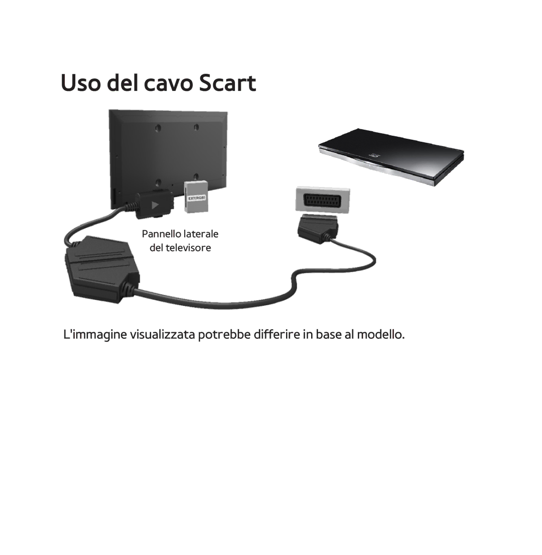 Samsung UE40ES7000QXZT, UE46ES8000SXXN, UE55ES8000SXXH, UE55ES7000SXXH, UE46ES8000SXXH, UE46ES7000SXXH manual Uso del cavo Scart 