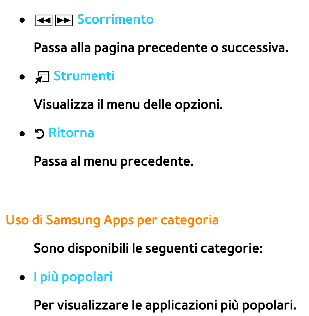 Samsung UE55ES8000SXXN, UE46ES8000SXXN, UE55ES8000SXXH, UE55ES7000SXXH, UE46ES8000SXXH manual Πµ Scorrimento, Più popolari 