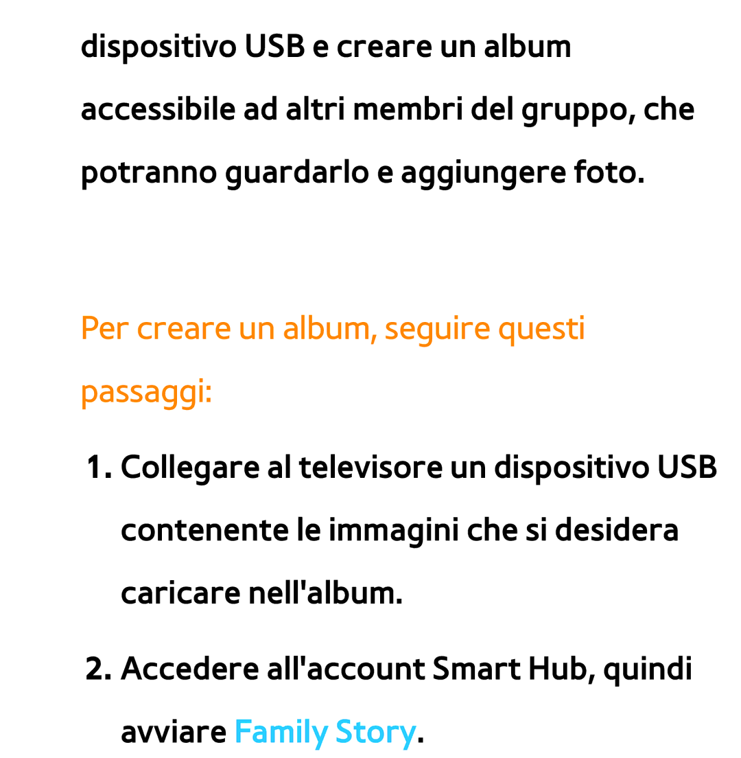 Samsung UE55ES8000SXXH, UE46ES8000SXXN, UE55ES7000SXXH, UE46ES8000SXXH manual Per creare un album, seguire questi passaggi 