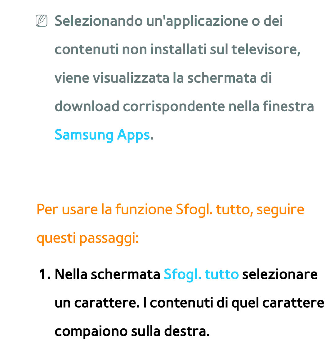 Samsung UE55ES8000QXZT, UE46ES8000SXXN, UE55ES8000SXXH manual Per usare la funzione Sfogl. tutto, seguire questi passaggi 