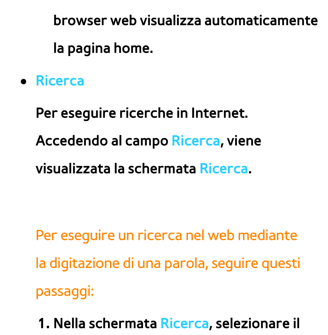 Samsung UE55ES8000SXXN, UE46ES8000SXXN, UE55ES8000SXXH, UE55ES7000SXXH Browser web visualizza automaticamente la pagina home 