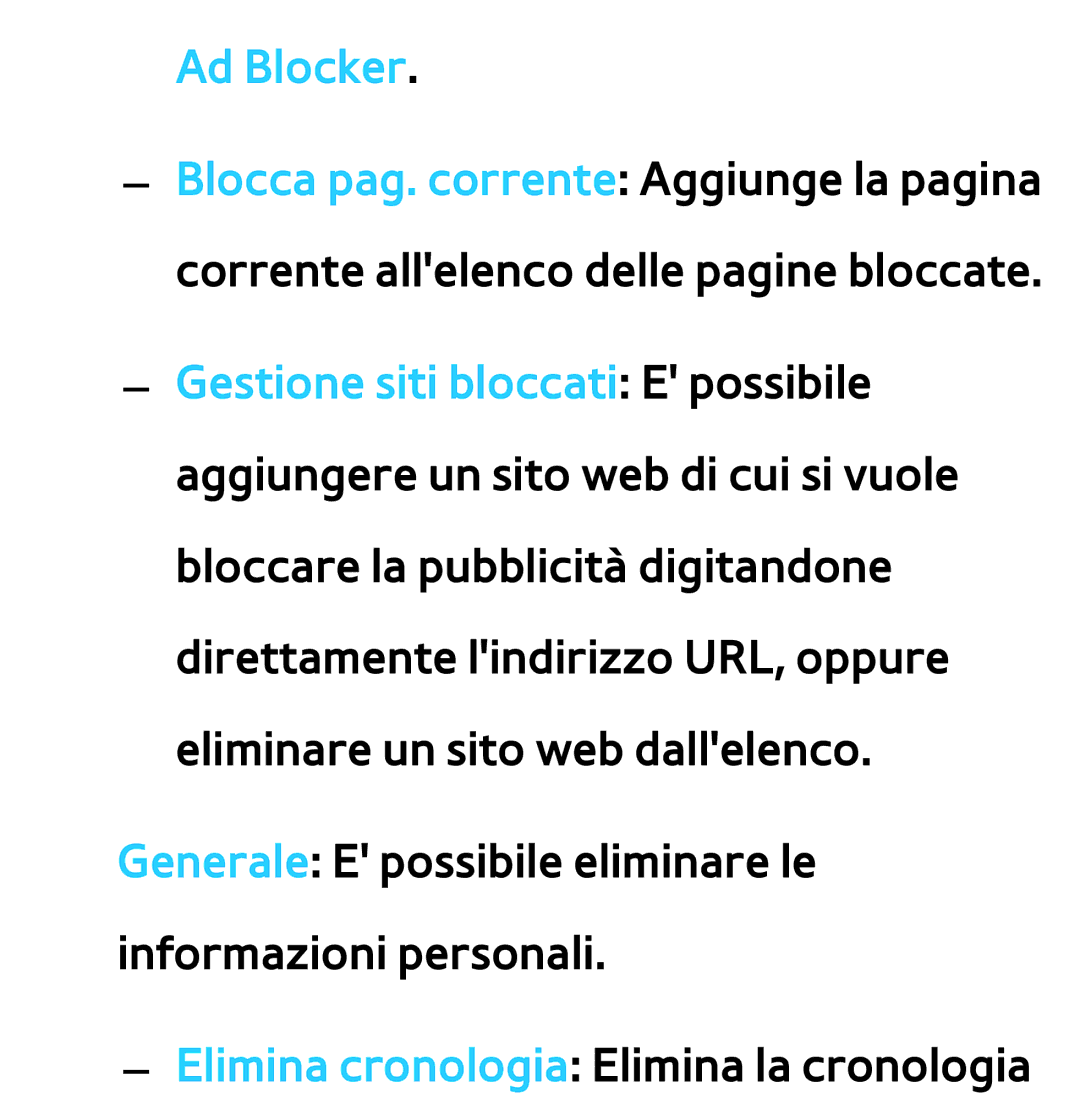 Samsung UE40ES8000QXZT, UE46ES8000SXXN, UE55ES8000SXXH, UE55ES7000SXXH, UE46ES8000SXXH, UE46ES7000SXXH manual Ad Blocker 