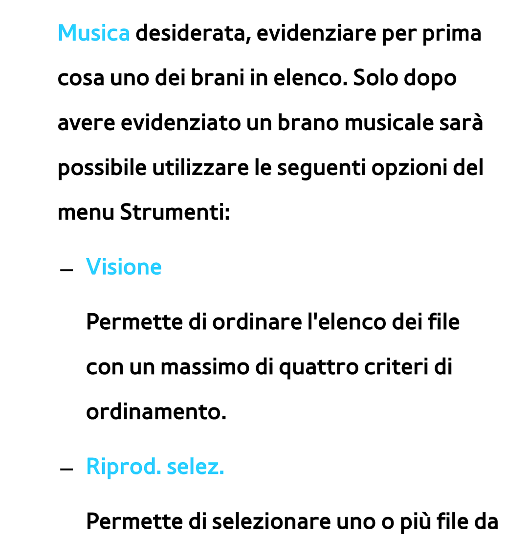 Samsung UE65ES8000QXZT, UE46ES8000SXXN, UE55ES8000SXXH, UE55ES7000SXXH manual Permette di selezionare uno o più file da 