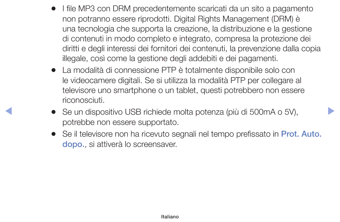 Samsung UE32F5000AWXBT, UE46F5000AWXXH, UE42F5000AWXXC, UE32F5000AWXXH, UE42F5070SSXZG manual Dopo., si attiverà lo screensaver 