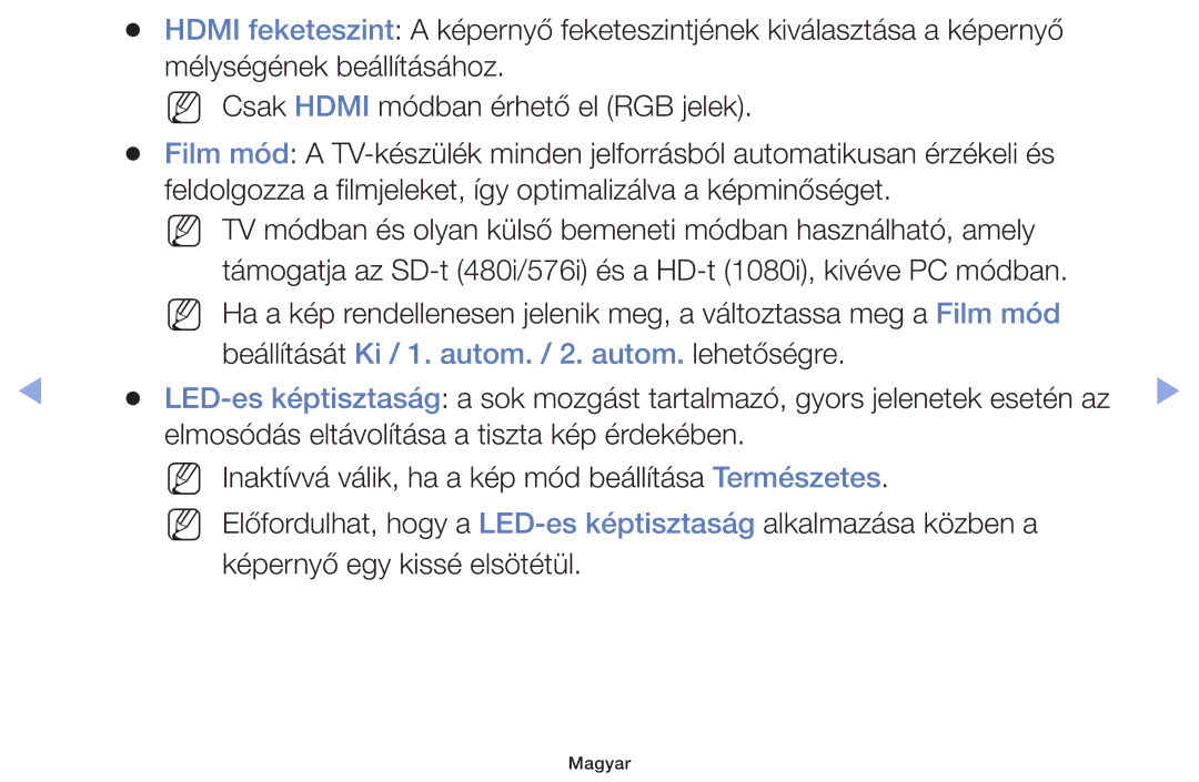 Samsung UE39F5070SSXZG, UE46F5000AWXXH, UE46F5070SSXZG, UE40F5000AWXXH Beállítását Ki / 1. autom. / 2. autom. lehetőségre 