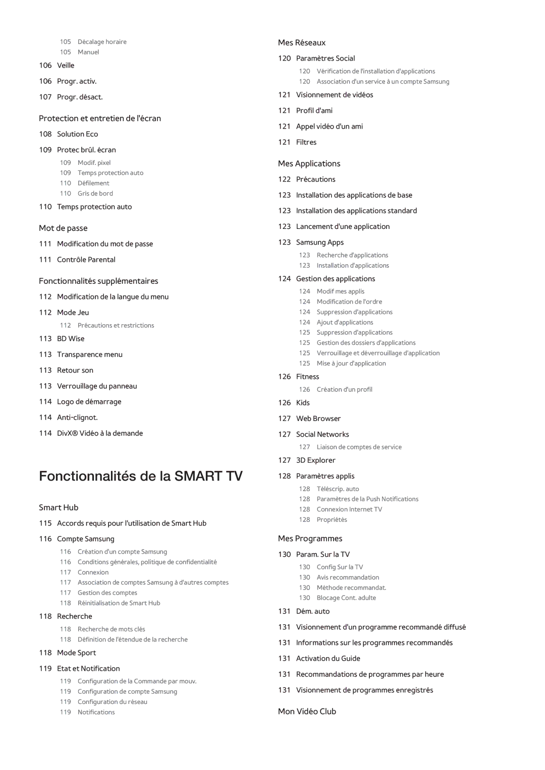 Samsung UE22F5410AWXZF, UE46F6670SSXZF, UE46F6640SSXZF, UE32F4500AWXXH, UE75F6300AWXZF manual Fonctionnalités de la Smart TV 