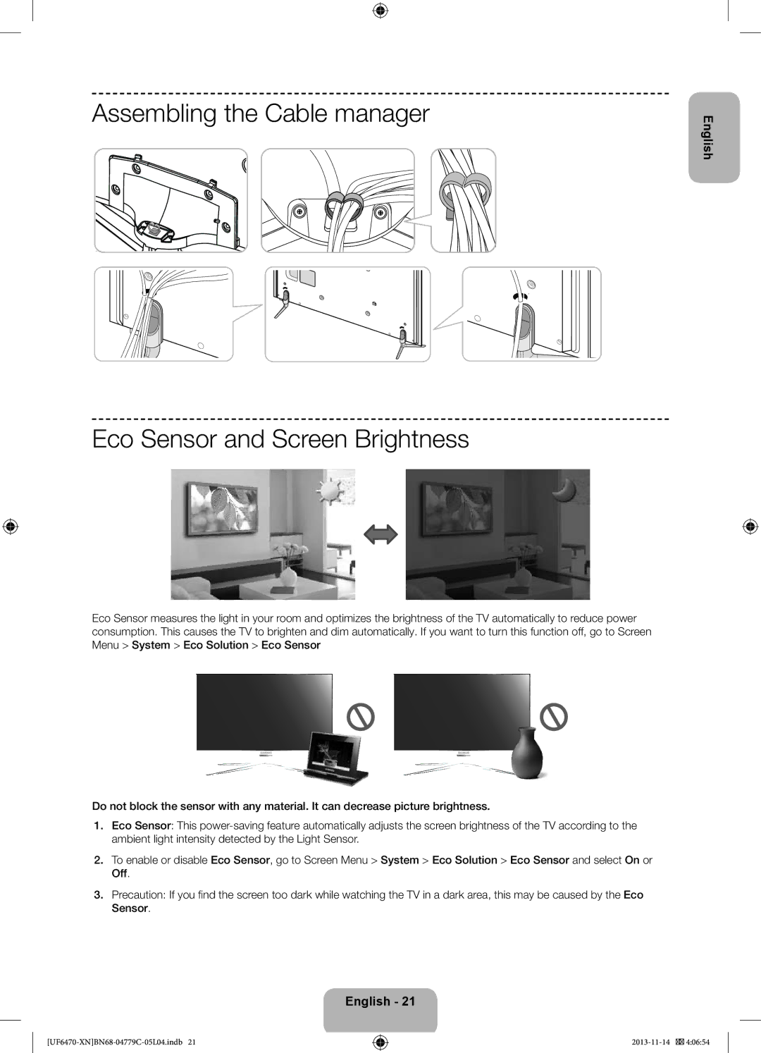 Samsung UE40F6650SSXZF, UE46F6670SSXZF, UE46F6640SSXZF, UE46F6500SSXZF, UE55F6640SSXZF, UE55F6670SSXZF, UE40F6500SSXZF English 