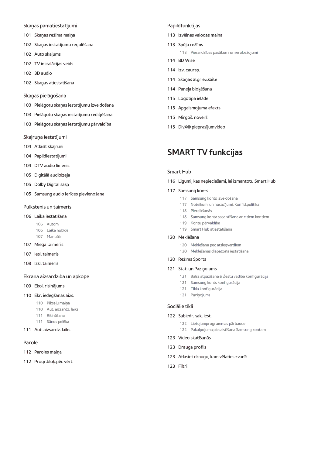 Samsung UE55F8000STXXH, UE46F7000STXXH, UE46F8000STXXH, UE40F8000STXXH, UE55F8500STXXH, UE55F9000STXXH manual Smart TV funkcijas 