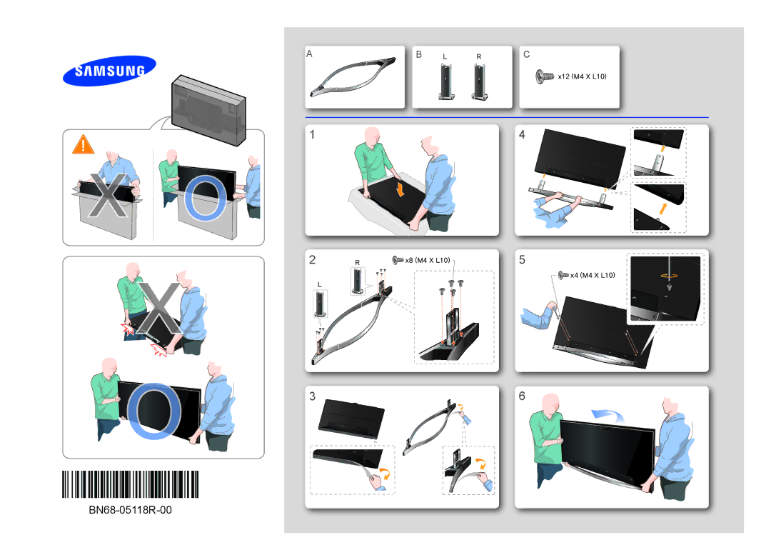 Samsung UE55F8500ATXRU, UE46F8500ATXRU manual BN68-05118R-00 