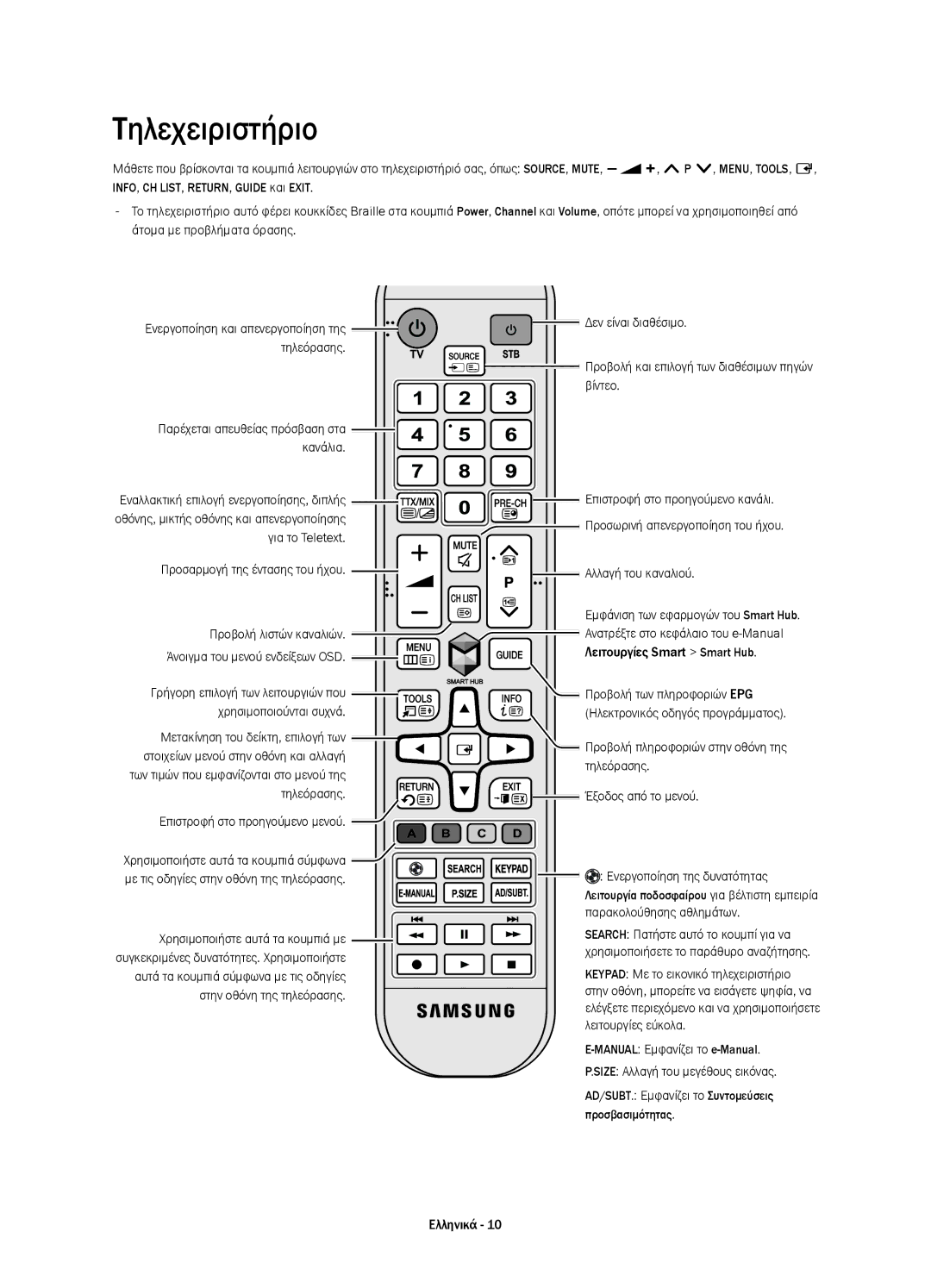 Samsung UE48H4203AWXXH manual Για το Teletext, Προσαρμογή της έντασης του ήχου Αλλαγή του καναλιού, Προβολή λιστών καναλιών 