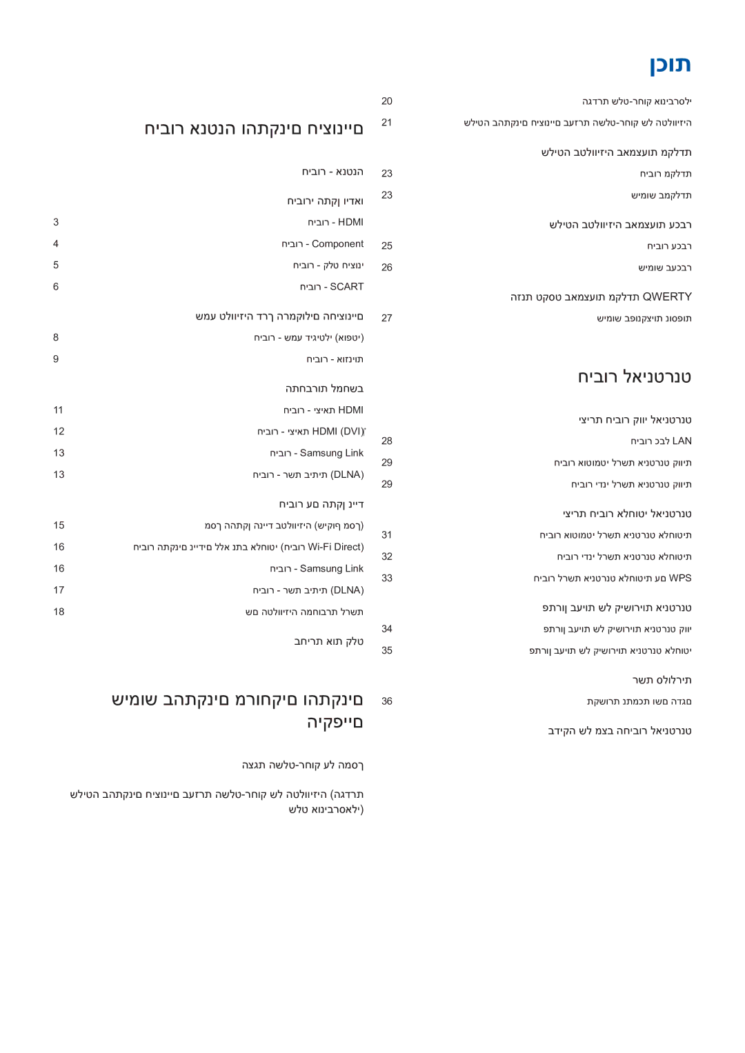 Samsung UE48H5003AWXXH, UE46H6203AWXXH manual ןכות 