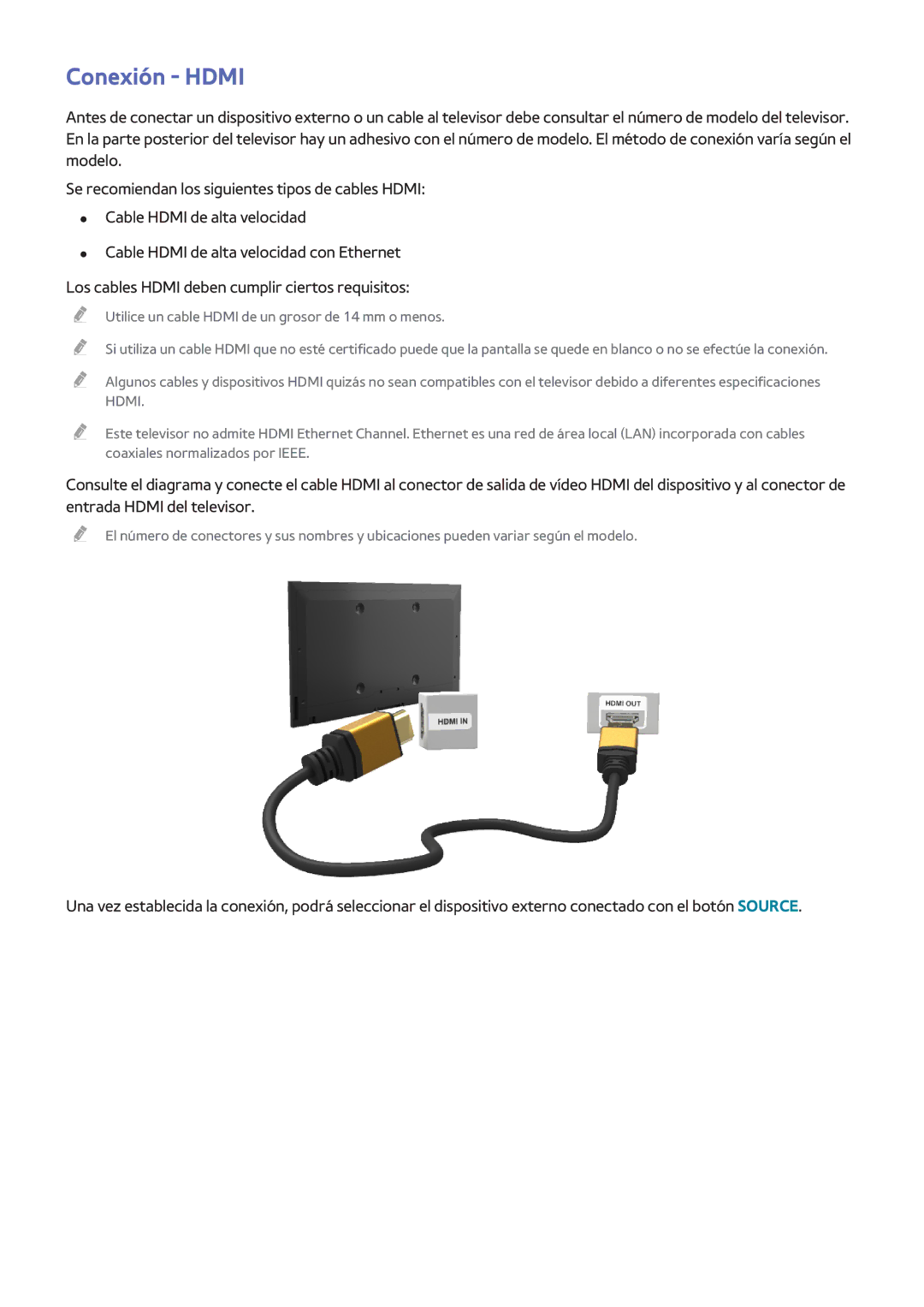 Samsung UE65H6470SSXXH, UE48H6200AWXXH, UE40H6410SSXXC, UE40H6200AWXXC, UE32H4500AWXXH, UE48H6400AWXXH manual Conexión Hdmi 