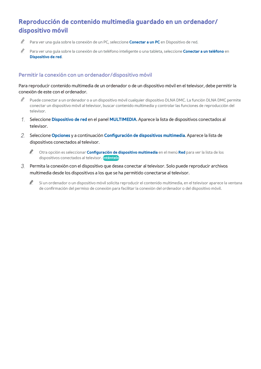 Samsung UE48H6290ASXTK, UE48H6200AWXXH, UE48H6800AWXXH manual Permitir la conexión con un ordenador/dispositivo móvil 