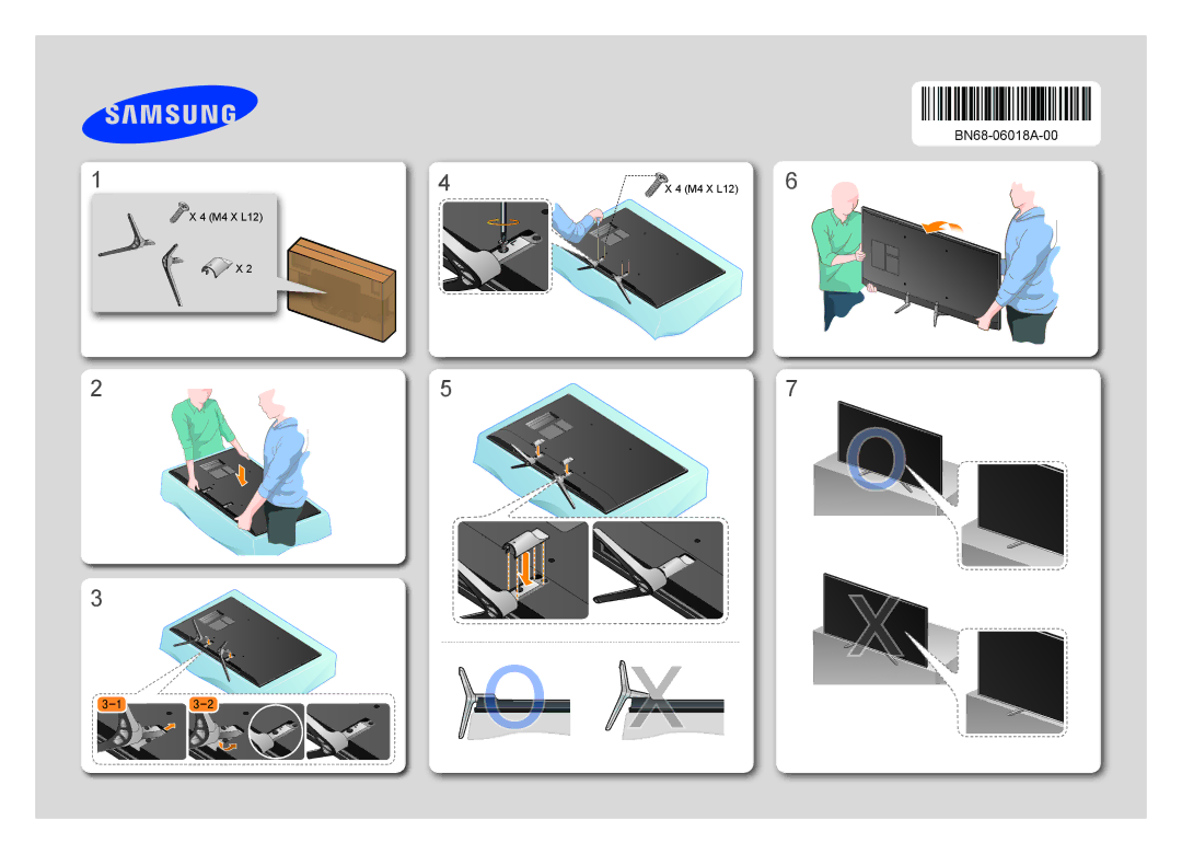 Samsung UE40H6500ATXRU, UE48H6500ATXUZ, UE40H6650ATXMS, UE40H6500ATXMS, UE55H6650ATXMS, UE55H6500ATXUZ manual BN68-06018A-00 