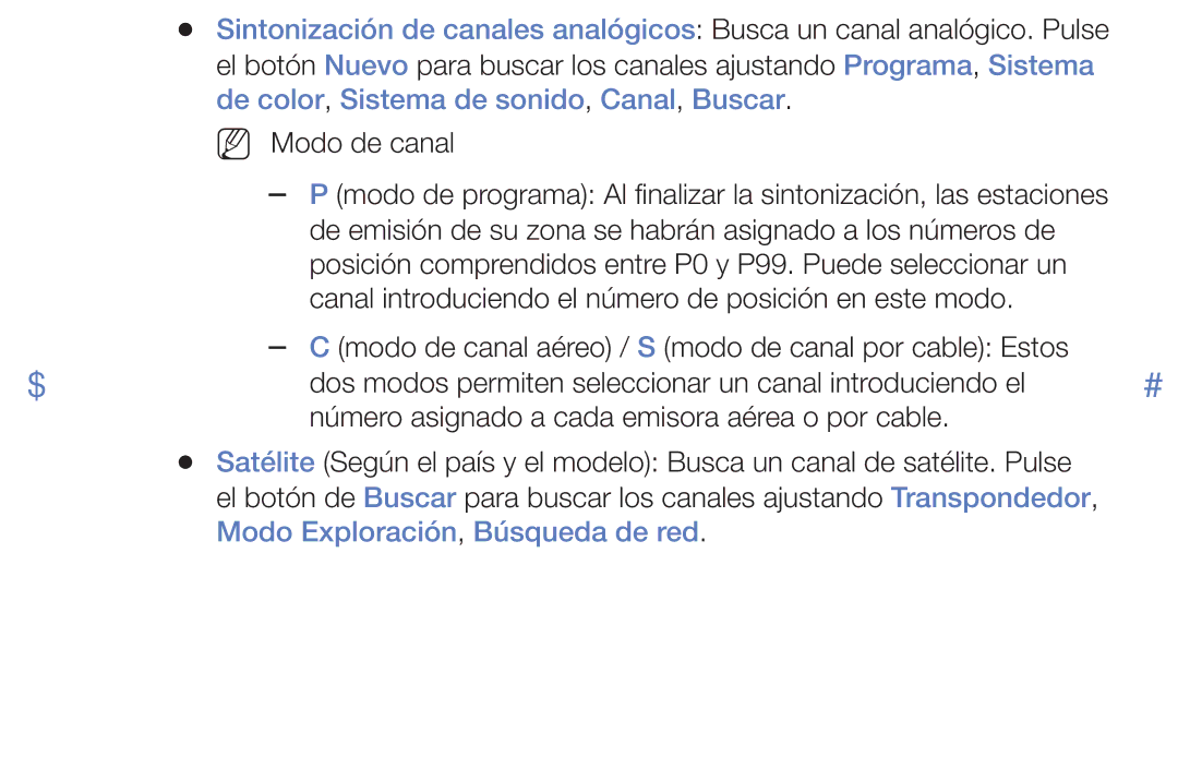 Samsung UA32K4070ASXMV, UE48J5170ASXZG, UA32J4170AUXKE manual NN Modo de canal 