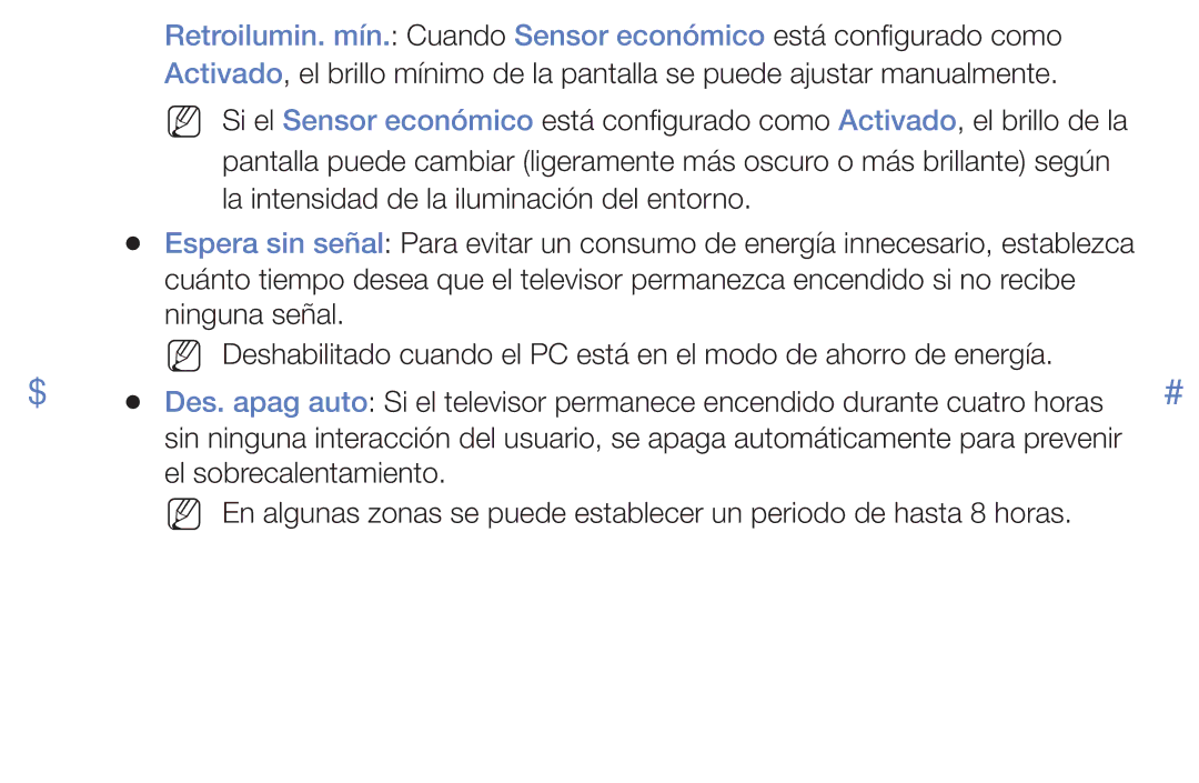 Samsung UA32K4070ASXMV, UE48J5170ASXZG, UA32J4170AUXKE manual La intensidad de la iluminación del entorno 